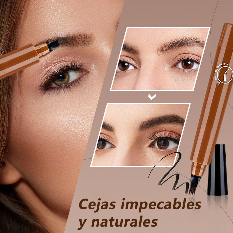 Sabax® Lápiz impermeable de cuatro puntas para barba y cejas ✨