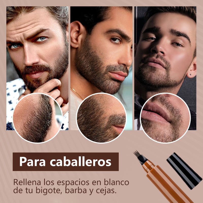 Sabax® Lápiz impermeable de cuatro puntas para barba y cejas ✨